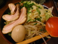 「バケREVO（デカ盛）」@魚介系スタミナ豚骨 ディザイ屋の写真