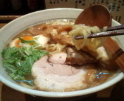 「鮪らーめん680円+サービスライス」@らーめん あたり 中里の写真