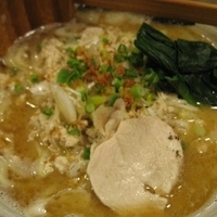 「濃厚潮そば800円（中華麺平打ち選択）」@中華そば 花菱の写真