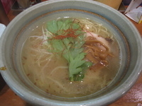 「天然塩ラーメン（チャーハンセット）」@本店 塩元帥の写真