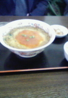 「天津麺+半チャーハンランチサービス（500円）」@蓬莱の写真