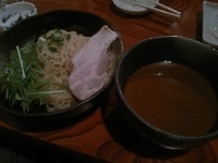 「カレーつけめん+ビール+炙りチャーシュー」@ラーメンダイニング てんつの写真