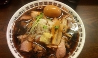 「肉そば 半熟味玉入り」@New Old Style 肉そばけいすけの写真