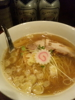 「煮干しそば+餃子+ビール×2」@はじめの写真