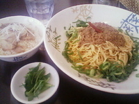 「汁なし坦々麺セット」@香家 三田店の写真