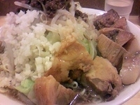 「豚そばダブル（野菜ニンニクアブラ増し）」@ラーメン慶次郎 本店の写真