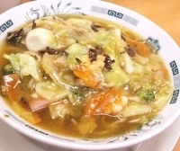 「五目あんかけラーメン 【560円】」@日高屋 上野広小路店の写真