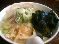 「チャーシュー麺 + ワカメ （麺固め）」@らーめん弁慶 門前仲町店の写真