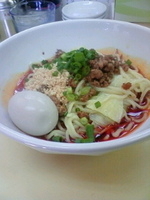 「汁なし坦々麺+味玉」@麺や双六の写真