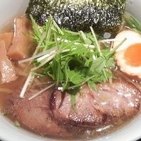 「塩のフランキー中華そば ￥800（味玉ランチサービス無料）」@濃厚つけ汁ソバ FRIDAY 勝田店の写真