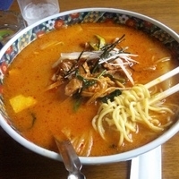 「ホルモンラーメン（具大盛） 850円+200円=1,050円」@中華・ラーメンの上海の写真