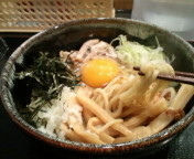 「油そば（小）600円+生玉子60円」@麺屋 松尾の写真