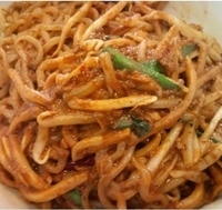 「麻辣麺（汁なしタンタン麺）」@百香亭 牛久店の写真