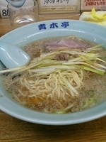 「醤油ネギラーメン 並 麺かた」@ラーメン青木亭 川口店の写真
