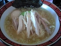 「しゃもそば+味玉（計800円）」@中華そば 華丸の写真