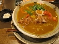 「冬限定:スパイシーカレーラーメン860円（ぱどで660円）」@越後秘蔵麺 無尽蔵 かしわ家の写真