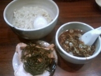 「つけめん 690円 + 大盛り 150円+ 味玉 100円+ 手」@歩の写真