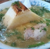 「ひざくりげラーメン（750円）」@がんこや かるがんラーメン つくば店の写真