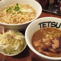 「ネギあつもり + 味玉 （クーポンで50円）」@つけめんTETSU 京都拉麺小路店の写真