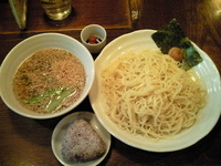 「梅塩つけめん中 800円」@支那そば きび 神田本店の写真