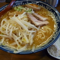 「限定濃厚味噌そば（大盛）+味油増し」@蝉時雨の写真