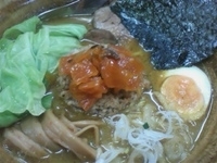 「カレーラーメン（味噌）950円+サービスライス」@和風ラーメン シャリの写真