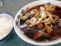 「中華そば（並）+ライス」@西町大喜 二口店の写真