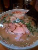 「らぁめん（かため）  わんたん」@九州大分らぁめん たまがった 神奈川新町本店の写真