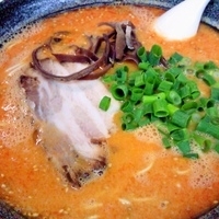 「博多とんこつ担々麺+替玉x2」@博多とんこつらーめん ふじおかの写真