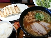 「醤油ラーメン+餃子ライスセット」@麺宝の写真