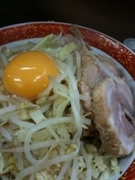 「汁なし+小豚/ニンニク・野菜」@ラーメン二郎 横浜関内店の写真