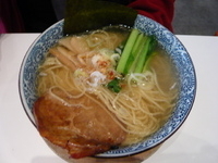 「空海麺塩730円→500円、杏仁豆腐（女性のみサービス）」@麺屋 空海 東戸塚店の写真