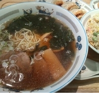「しょう油ラーメンセット（チャーハン）850円」@らーめんジャガーの写真