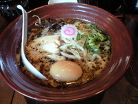 「黒+味玉」@博多 龍ノ髭 宇都宮店の写真