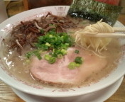 「らーめん600円+キクラゲ100円+替え玉（バリカタ）120円」@博多長浜らーめん いっきの写真