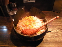 「味噌こってり（750円）+大盛（100円）」@らーめんダイニング ど・みそ 京橋本店の写真