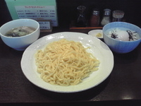 「Cセット（つけ麺塩だれ+温玉ごはん）」@つけめん 若葉の写真