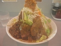 「喝力ラーメン700円+雷醤100円+味玉子（ぱどで0円）」@広輪坊 松戸店の写真