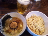 「つけめん 太麺 揚げニンニク」@麺処 井の庄の写真