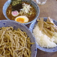 「特濃つけ麺（大・400g / 地球号食堂限定） 980円 + 白」@中華蕎麦 とみ田の写真