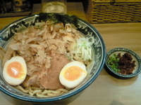 「汁なし中華そば（エビ辛しサービス）」@中華そば・つけそば 浜屋 我孫子店の写真