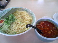 「辛口つけめん 大盛」@あぢとみ食堂の写真