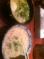 「つけそば（あつもり）+九条ねぎ」@つけそば屋 北かまの写真