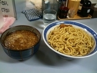 「背脂極太づけ麺（大盛）」@鶏とふじの写真