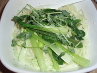 「週替わりの夏野菜の冷やしそば マスカルボーネチーズ風味（950円」@菜の写真