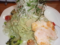 「枝豆ソースの冷やしあえ麺大盛（900円）」@千葉拉麺倶楽部 拉通（ra2）の写真