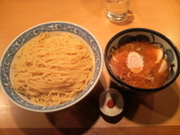 「特製つけ麺・大盛、柚子唐辛子」@中華そば 青葉 御徒町店の写真