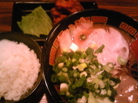 「Aセット+ネギ増し」@釜炊き豚骨ラーメンきら星 満天の写真