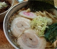 「限定 ザ・中華そば（中盛無料）+まかない丼（680円+200円）」@大勝軒 柏店の写真