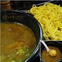 「【2/22限定”四代目けいすけ”提供】伊勢海老+渡り蟹の滴つけ麺」@博多新風 高宮本店の写真